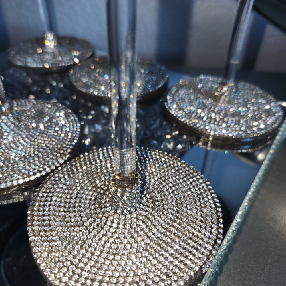Hand Bedazzled German Schott Zwiesel White Wine Glass 13.5oz Modo Set -8 - Picture 3 of 10